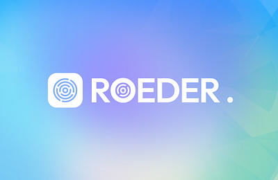 Roeder aerial blue branding design graphic design light logo roeder roud shape round