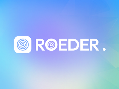 Roeder aerial blue branding design graphic design light logo roeder roud shape round