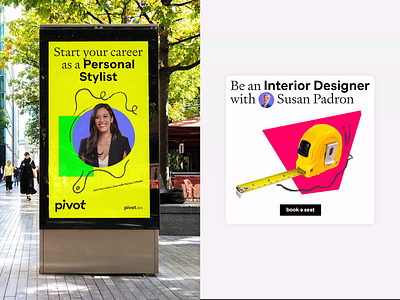 Pivot: Outdoor communication art brand branding color communication design digital education flat graphic design identity illustration logo outdoor poster typeface vi vibrant visual web