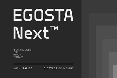 EGOSTA Sans Serif Family Font family font futuristic font sans serif font