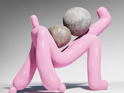 Movers of rocks 3/3 3d 3d illustration adobemedium blender character design illustration martynasauz vr vrart vrmodeling