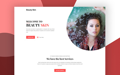 Beauty Skin a Website Template for Beauty and Spa beauty branding design graphic design spa template ui vector webdesign