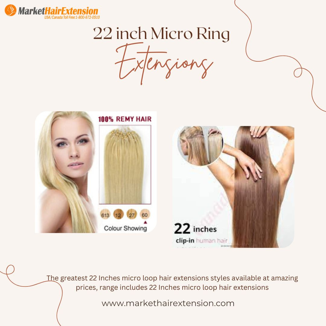 22 inch Micro Ring Extensions by Market on Dribbble