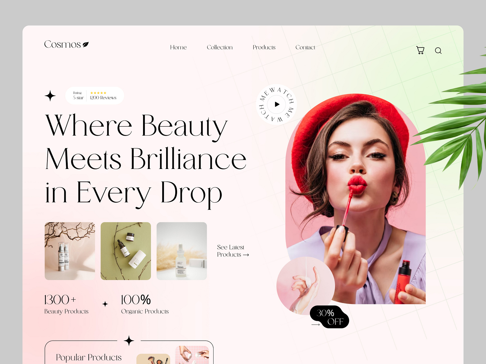 Beauty products selling website UI by Tawsif Khan on Dribbble