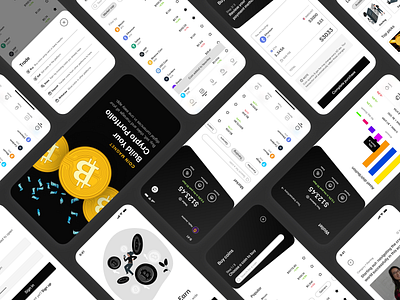 Coin Magnet Crypto App ai app app design blockchain blockchain app coin crypto crypto app crypto ui digital coin finance app finance ui graphic design mobile mobile app money ui product design ui ui design uiux web design