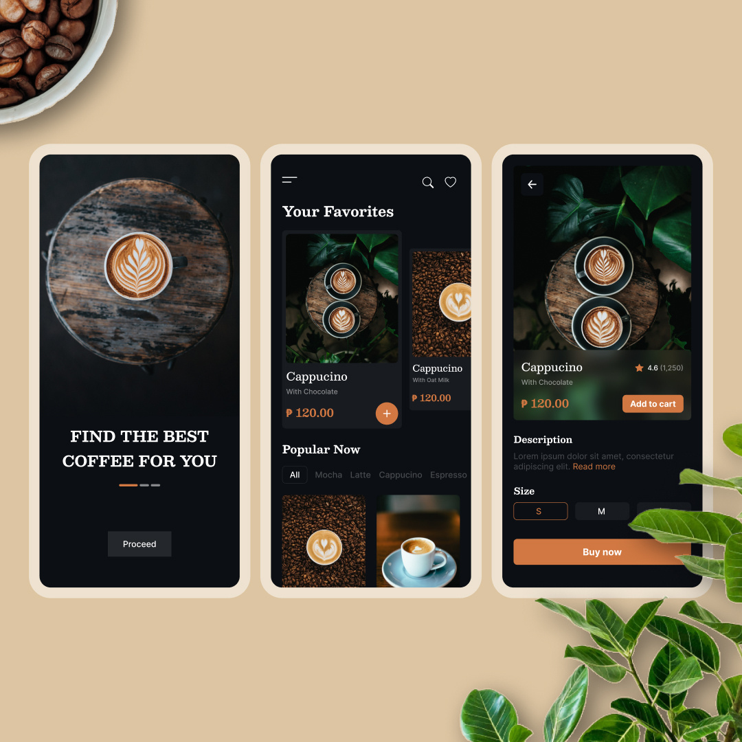 Coffee Shop App Ui Design by Keyur Moradiya on Dribbble