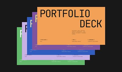 Portfolio Deck [FREE] deck design figma graphic design portfolio deck portfolio template presentation presentation template