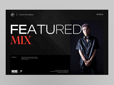 Music Culture Heros design dj music remix streetwear ui design uidaily uidesign