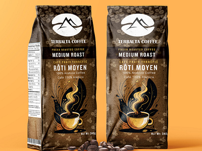 Coffee Bag Packaging Design brand design coffee coffee bag coffee bag design coffee bag packaging coffee label design designer shahin dribbble best shot drip coffee label design packaging packaging design