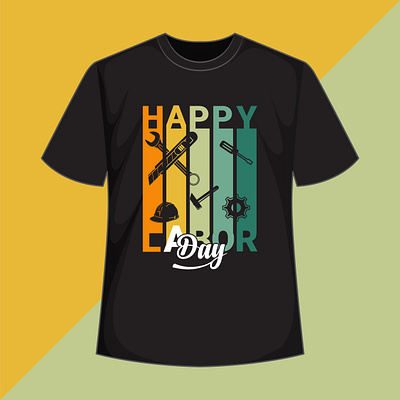 Happy labor day t -shirt design worker