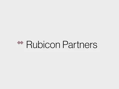 Rubicon Partners – Logo brand brand identity brand strategy branding graphic design helvetica logo logo identity mark start up branding symbol typography venture capital