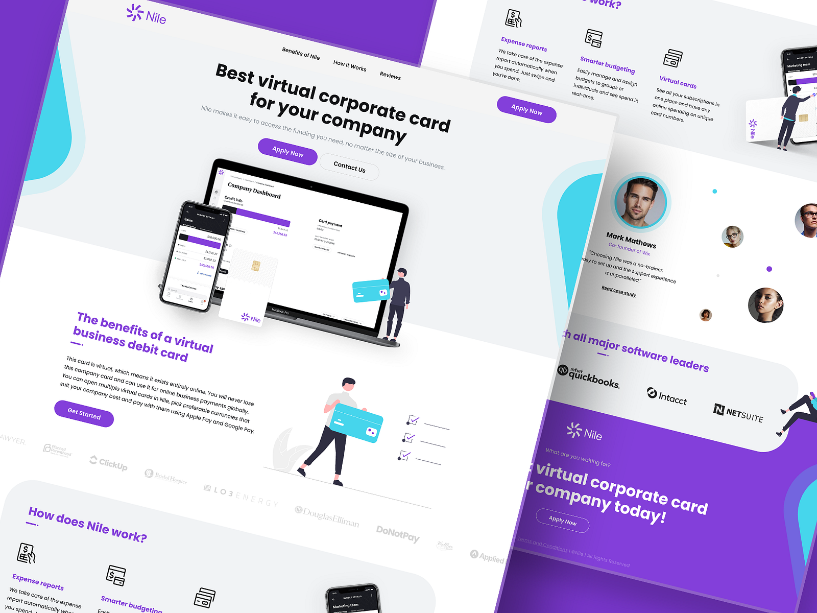 Nile Landing Page Design by Edin Jahic on Dribbble