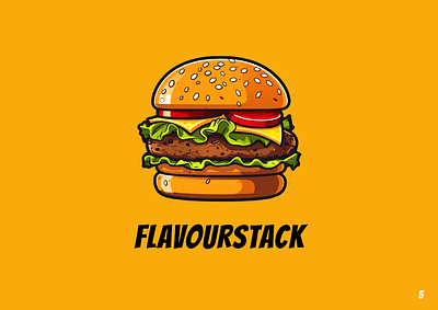 FLAVOURSTACK Logo Design branding design graphic design illustration logo vector