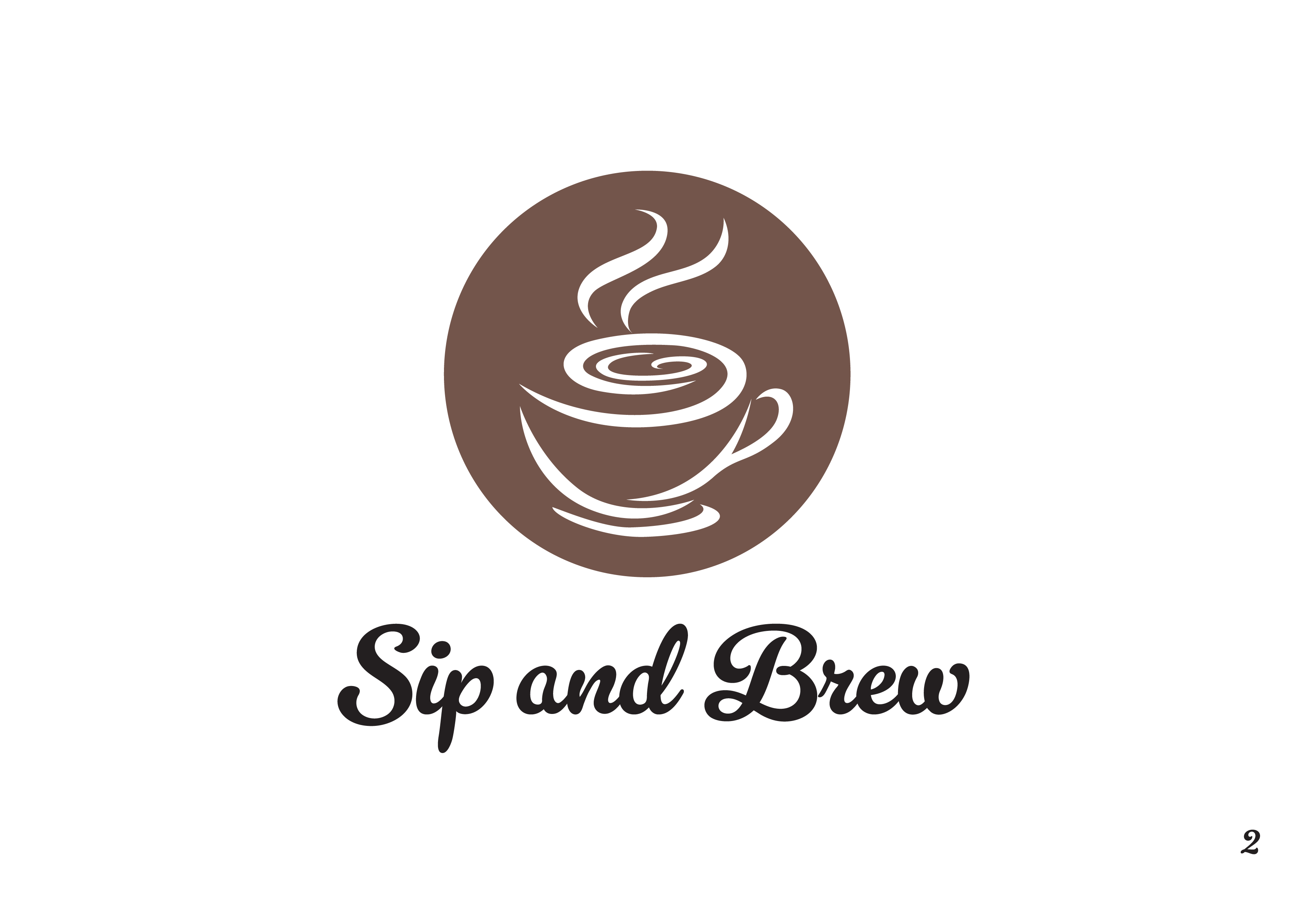 Sip and Brew Coffee Logo Design by Garth Tudor on Dribbble