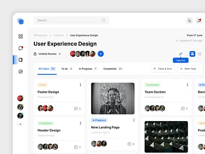 Task Management Dashboard animation b2b branding business dashboard design figma graphic design icon logo motion graphics saas typography ui user experience ux web web design website xd