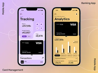Assets Tracking/Analytics App Design analytics app design banking app card management clean creative daily ui expense track fincial modern neat and clean product design tracking app ui user experience design visa card