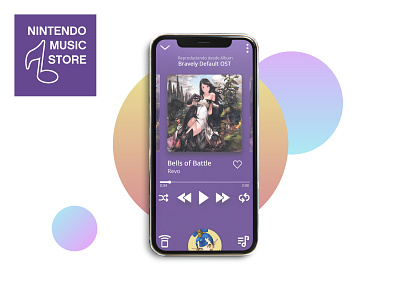 UX Study: Videogame Soundtrack Store and Player APP branding graphic design product design prototyping ui ux wireframing