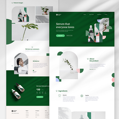Cosmetic Design branding design ui
