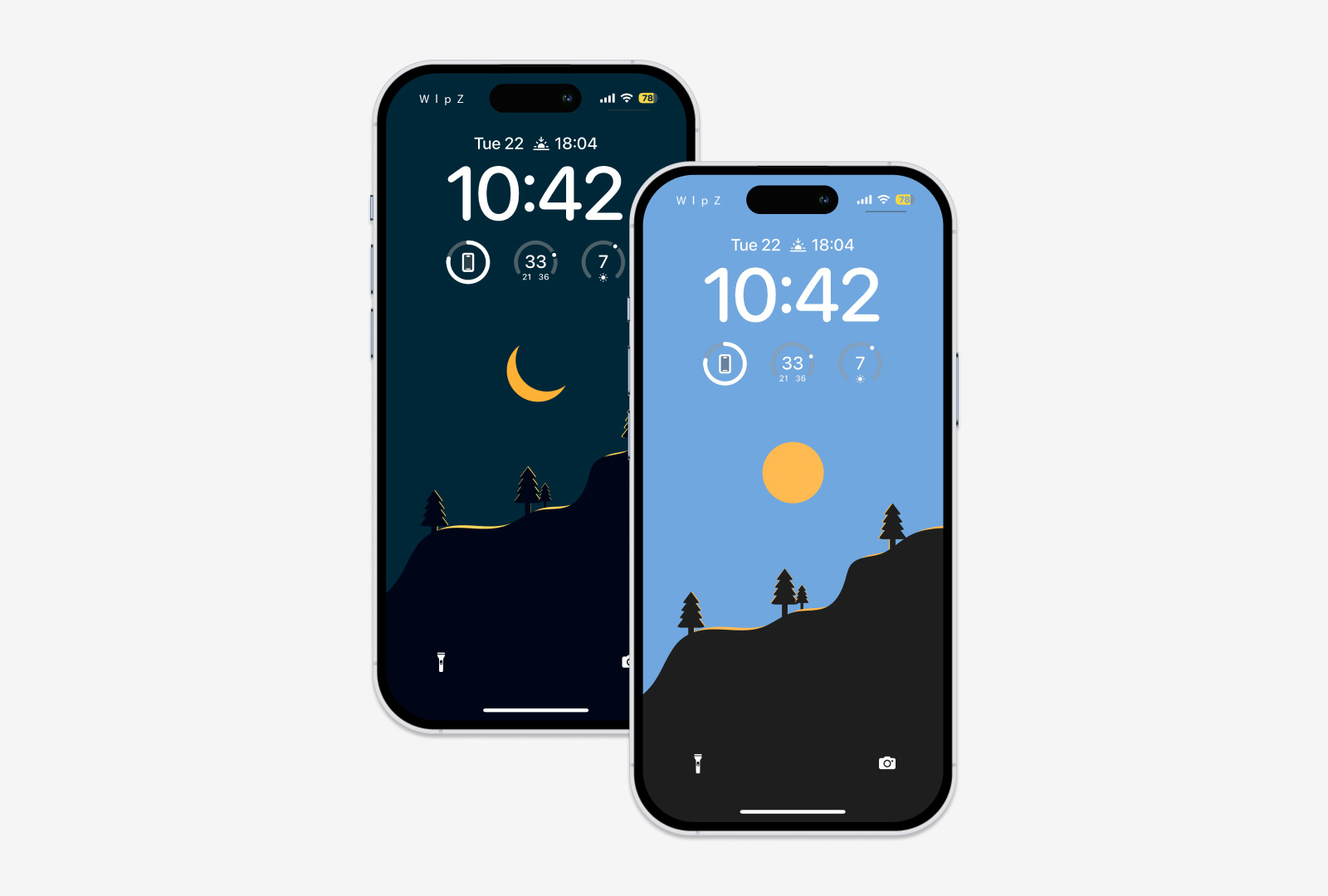 Day and Night iOS Wallpaper by Jorge Hardt on Dribbble