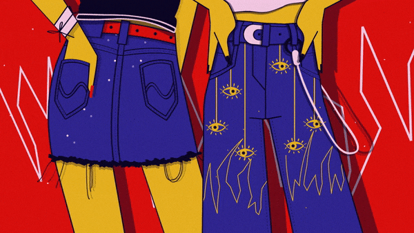 These Pants are Fire animation clothes fasion fire graphic design illustration motion graphics