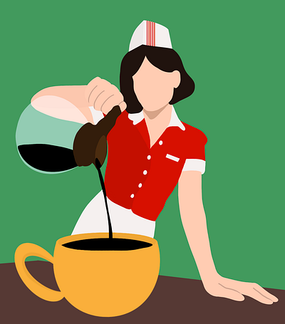 coffee shop coffee digital art graphic design greeting card illustration illustrator procreate
