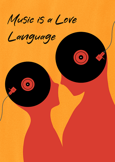 music as a love language digital art graphic design greeting card illustration illustrator love music procreate