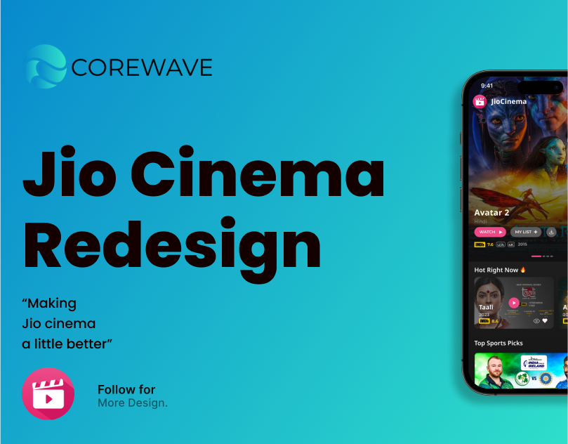 Jio Cinema App Re-Design appdesign application casestudy jio jiocinema netflixapp ottapp uidesign uiux