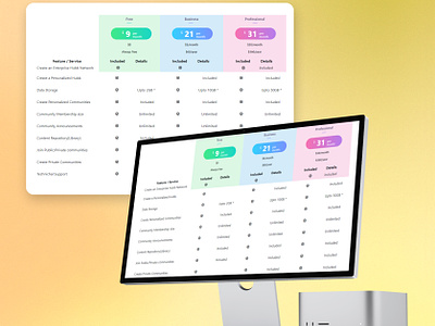 Pricing Table Design clean design membership levels price detailed page price tiers pricing chart pricing comparison pricing grid pricing list pricing management pricing page pricing table ranjith ramesh ranjithrameshr subscription features subscription plans subscription price