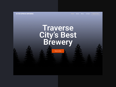 Silver Spruce Website Concept before and after brewery concept redesign web design