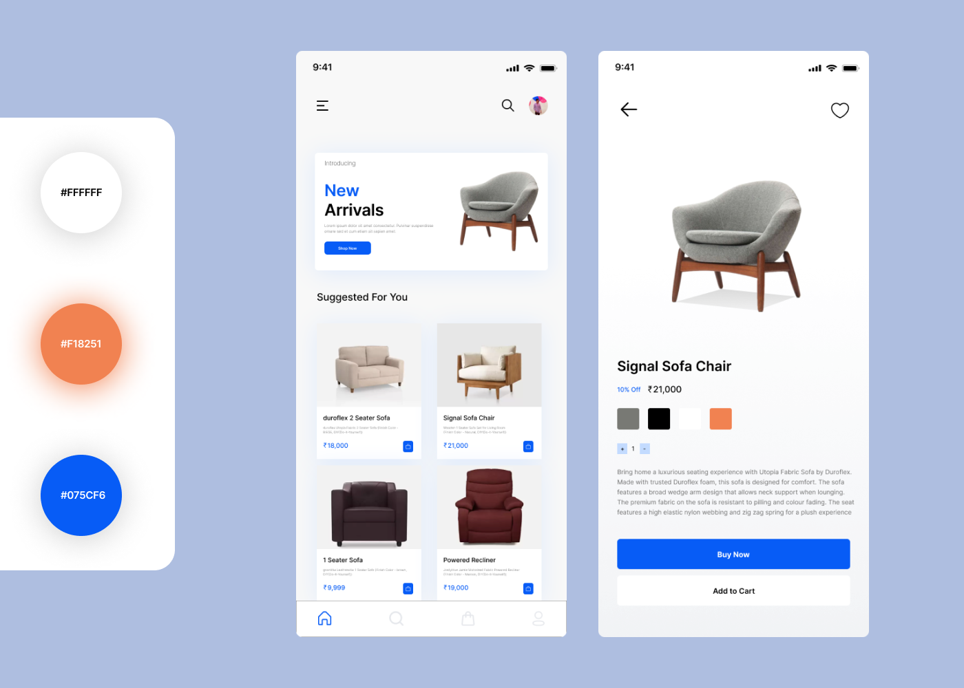 Furniture App Design adobe xd branding design figma furniture furniture app design graphic design illustration logo ui ui design