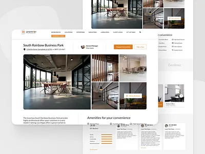 Office Service Website design experience interaction design office product design product page redesign revamp room service ui ux