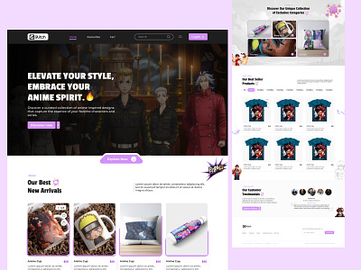 E-commerce Landing Page animation app design graphic design landing typography ui uiux ux web webpge