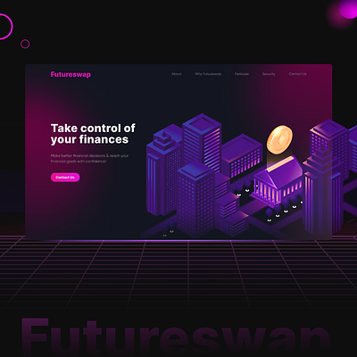 Finance NFT Website branding design ui