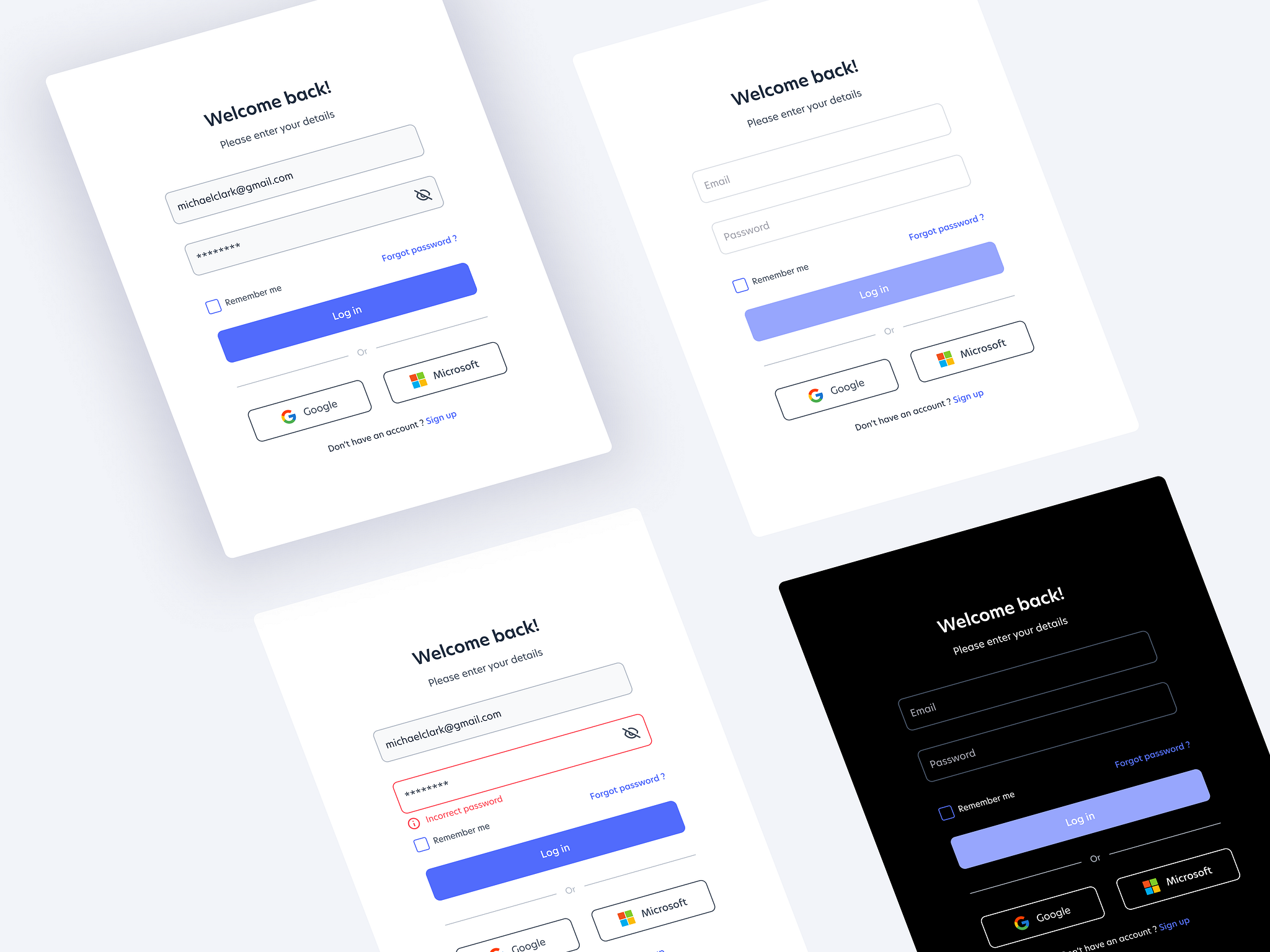 Authentication & User management UI Kit Series (1) by himanshu saharan ...