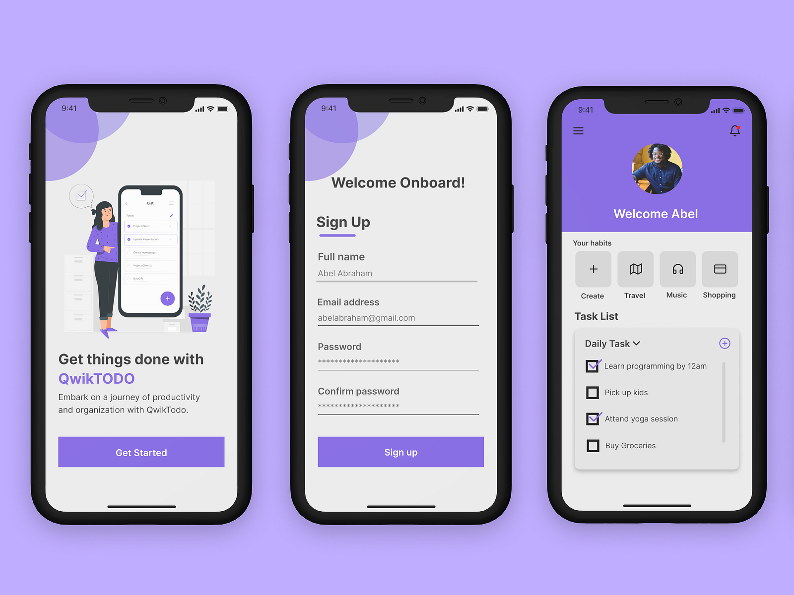QwikTodo Mobile App By Abel UIDesign On Dribbble qwiktodo-mobile-app-by-abel-uidesign-on-dribbble