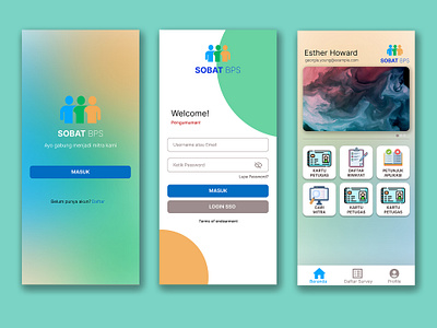 SOBAT BPS Redesign With Figma 3d branding design figma graphic design illustration logo redesign ui ux