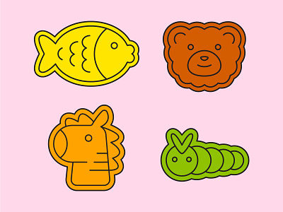 Critter Cutout animal bear branding bug caterpillar design fish flat graphic design horse icon illustration illustrator logo nature packaging sheet sticker stickers vector