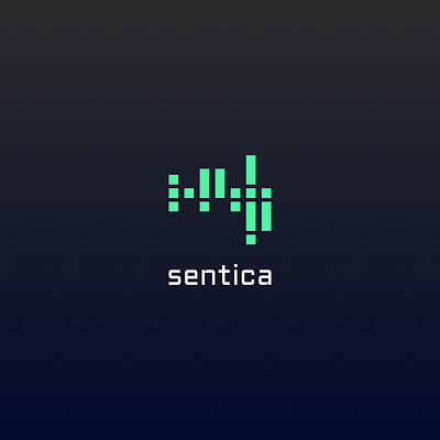 Sentica Logo branding design logo