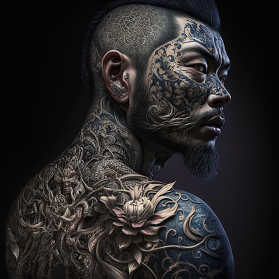 Yakuza Tattoos ai art direction concept creative direction design entertainment illustration previz