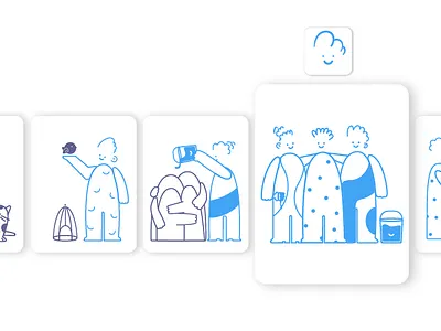 Collection of Smiles 2d branding character characterdesign design graphic design illustration illustrator smile vector