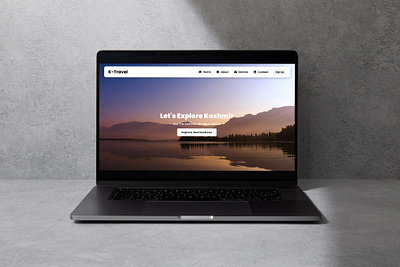 K-Travel kashmir travel travel website ui ux website
