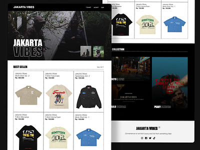 Street Wear Landing Page branding jakarta vibes landing page street wear street wear landing page ui