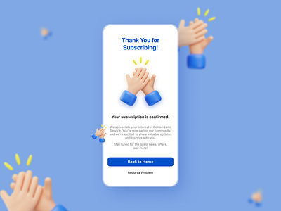 Thank you page UI 077 daily ui dailyui design ecommerce email mobile ui myanmar popup subscribe thank you thank you message ui ui design ux