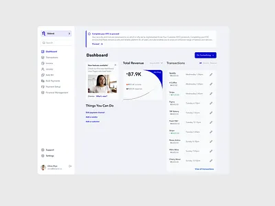 Niply for Business Dashboard (WIP) app branding design figma graphic design logo product design ui ux