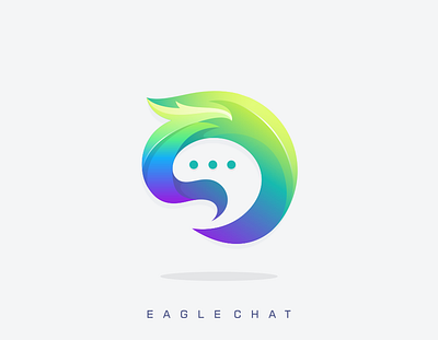 Eagle chat brand branding chat creative design eagle eaglechat graphic icon illustration illustrator logo ui