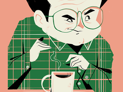 Costanza caricature character coffee george costanza illustration seinfeld sitcom sketch television
