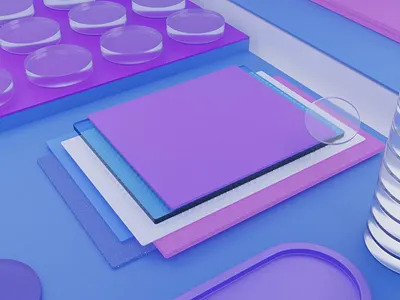 Creation process 3d abstract animation blender cycle design illustration illustrator motion graphics proxess render ui web web design