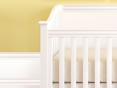 Frame mockups with child crib baby babyroom frame mockup poster