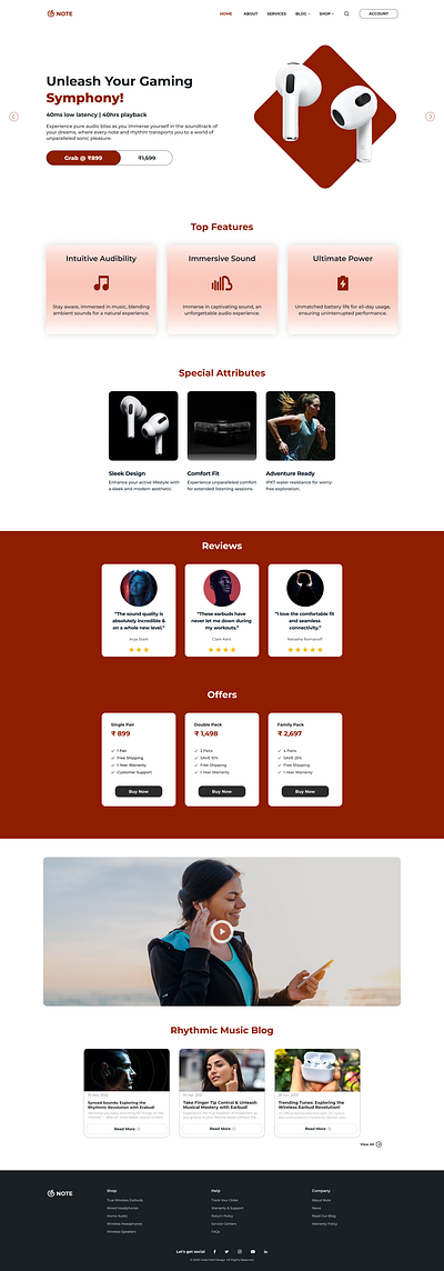 NOTE | Website Design | Product Branding | UI Design app audiotechnology branding design ecommerce graphic design illustration logo note portfolio presentation ui uidesign uiux ux website