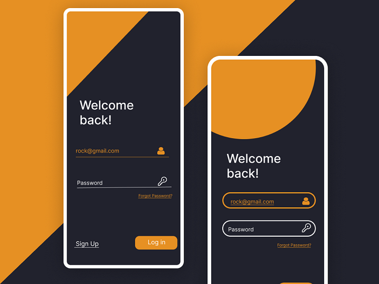 Login Screens UI Design by Manahil on Dribbble